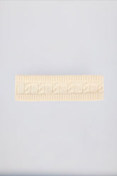 Cable-Knit Headband in Cream